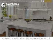 Tablet Screenshot of californiaremodelinginc.com